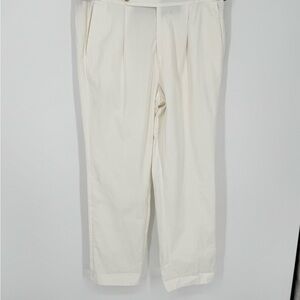 NWOT Todd Snyder Lightweight Cotton Side Tab Trousers Pants White Sz 34x32 B9